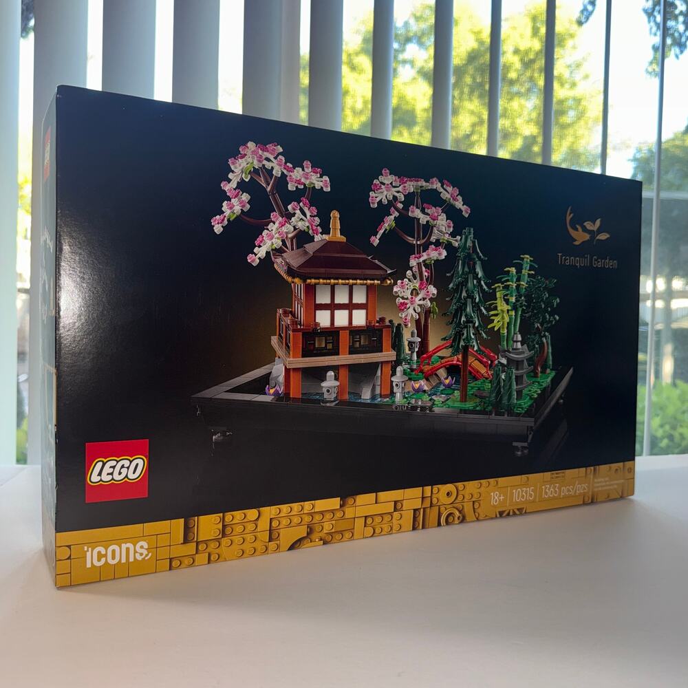 NIB LEGO Icons Tranquil Garden 10315 Sealed 1363 pc Japanese Garden Building Set